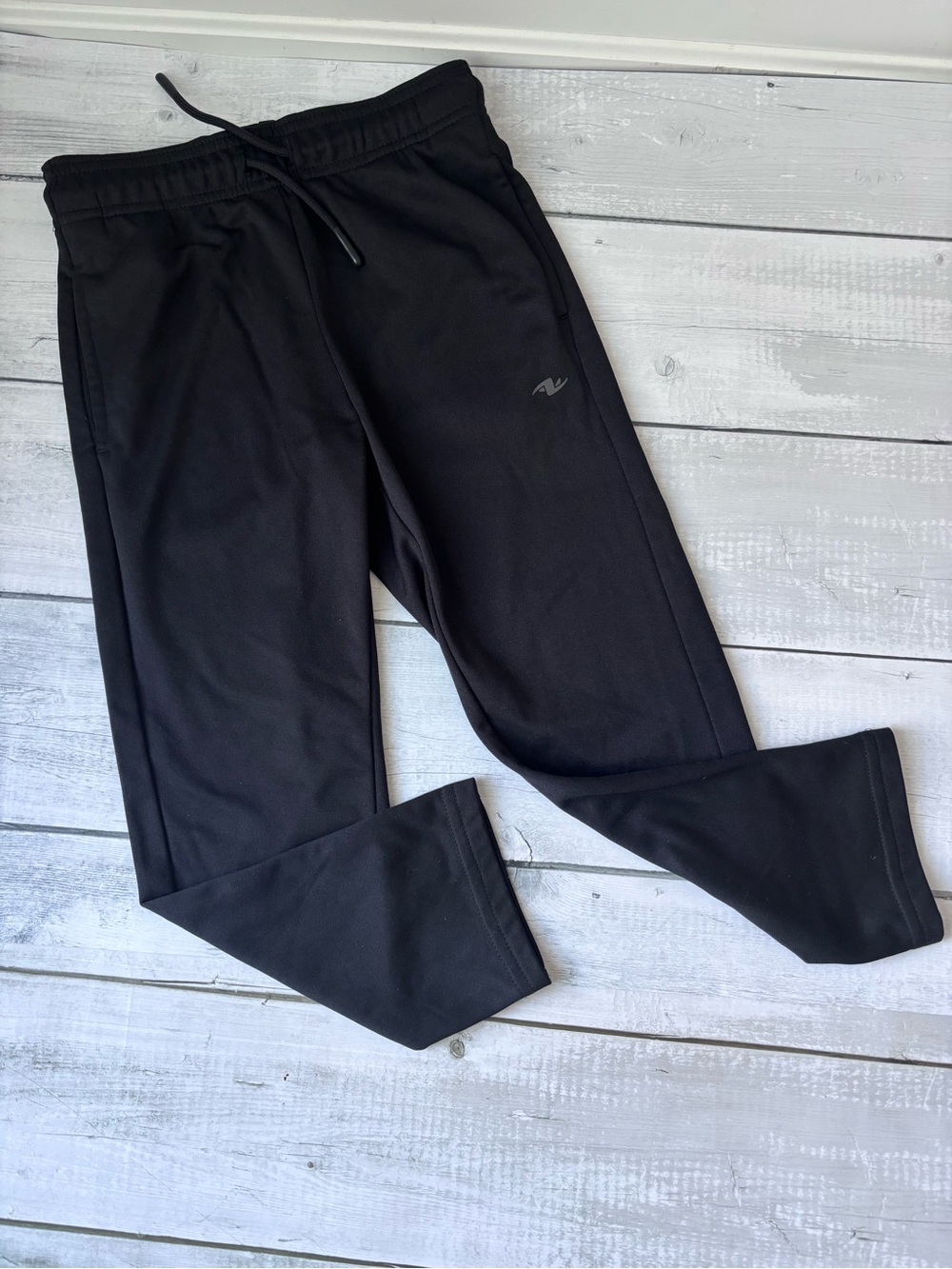 Athletic Works Black Kids Jogger Sweatpants with Drawstring